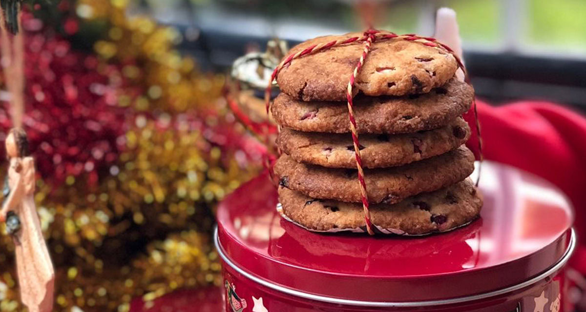 fancy cookies tied with festive string