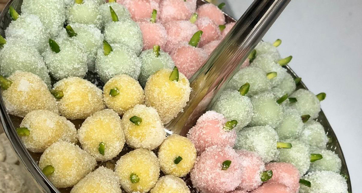 festive pastry balls